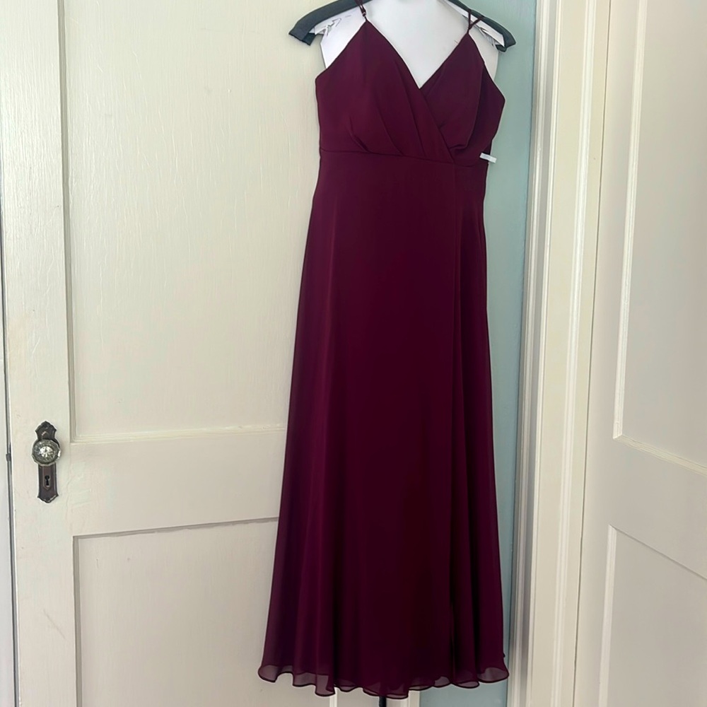 Maroon Birdy Grey Bridesmaid Dress Size L